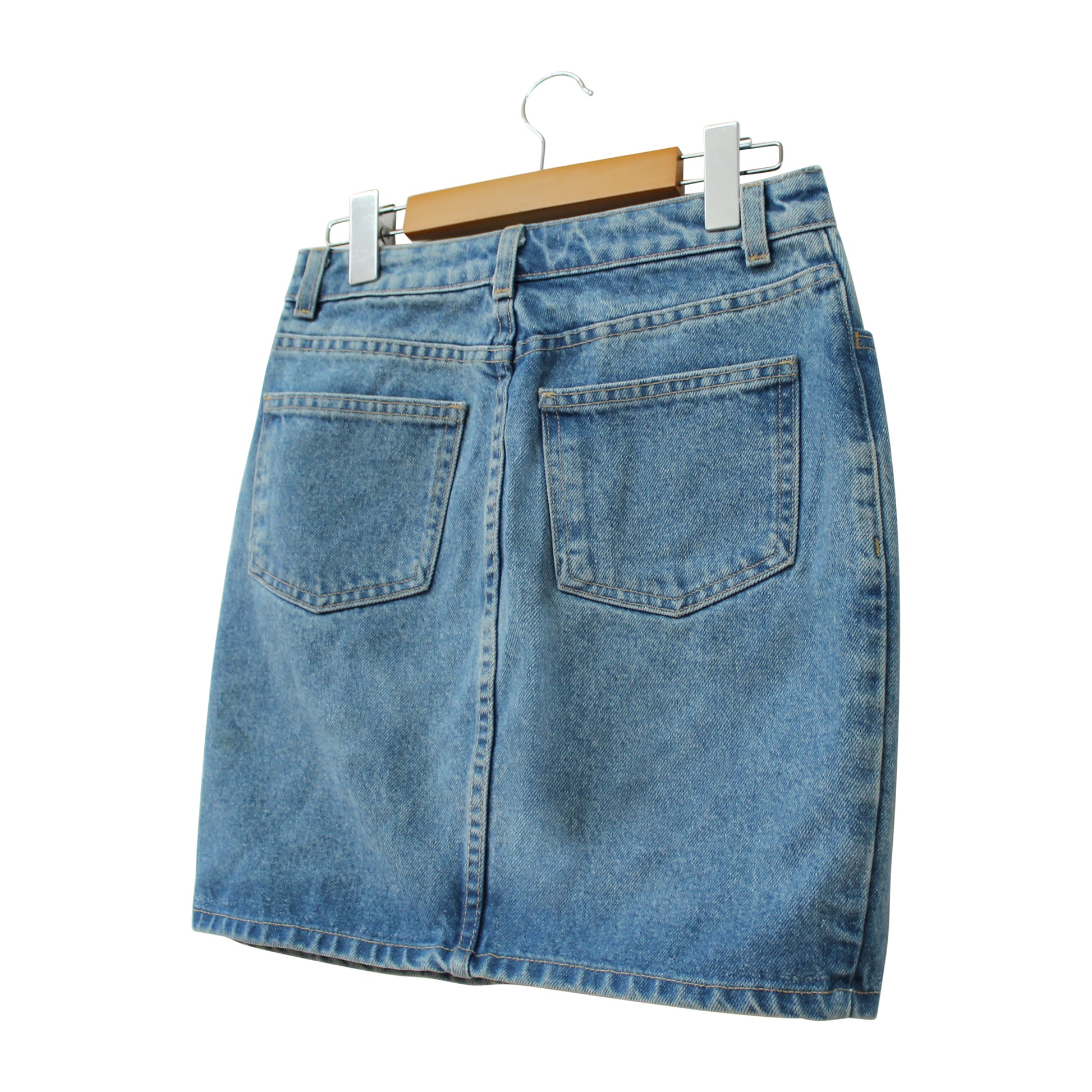 American Apparel Vintage Denim Mini Skirt