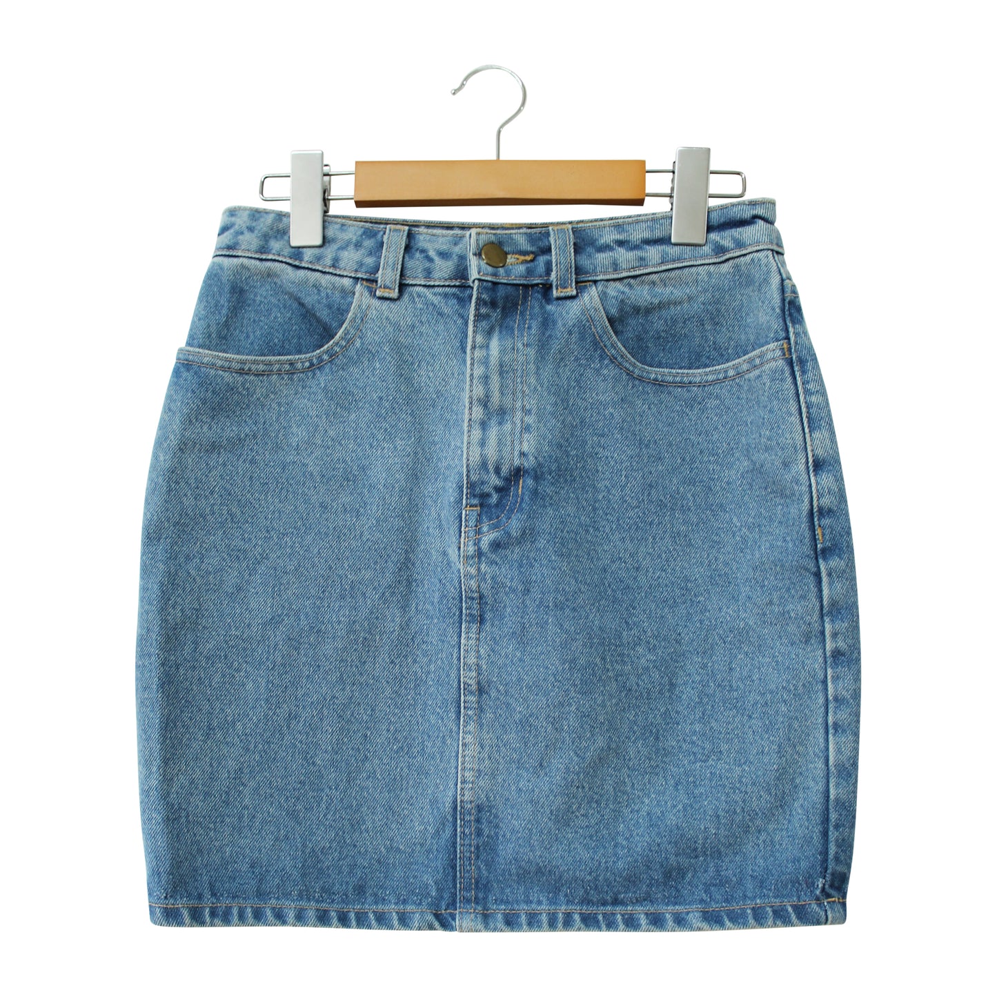 American Apparel Vintage Denim Mini Skirt