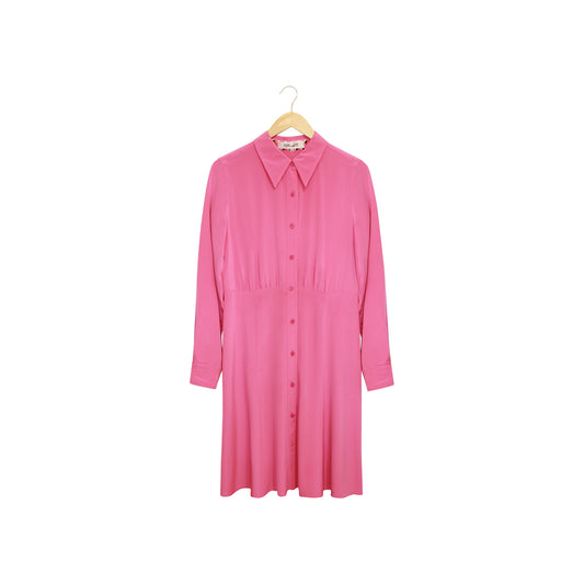 Diane Von Furstenberg Pink Silk Dress